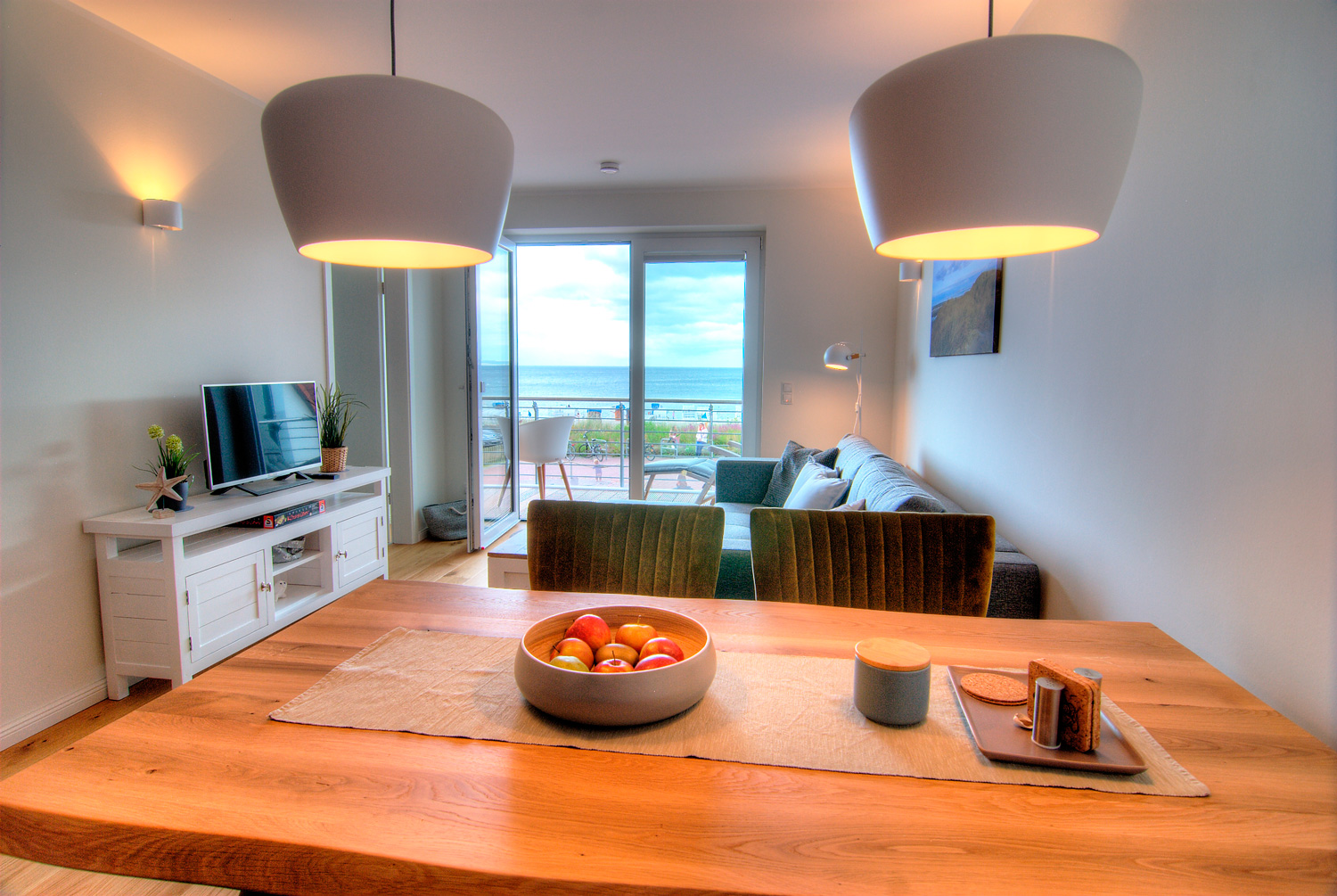 Ein Blick in die Ferienwohnung Hohwacht Koje 38