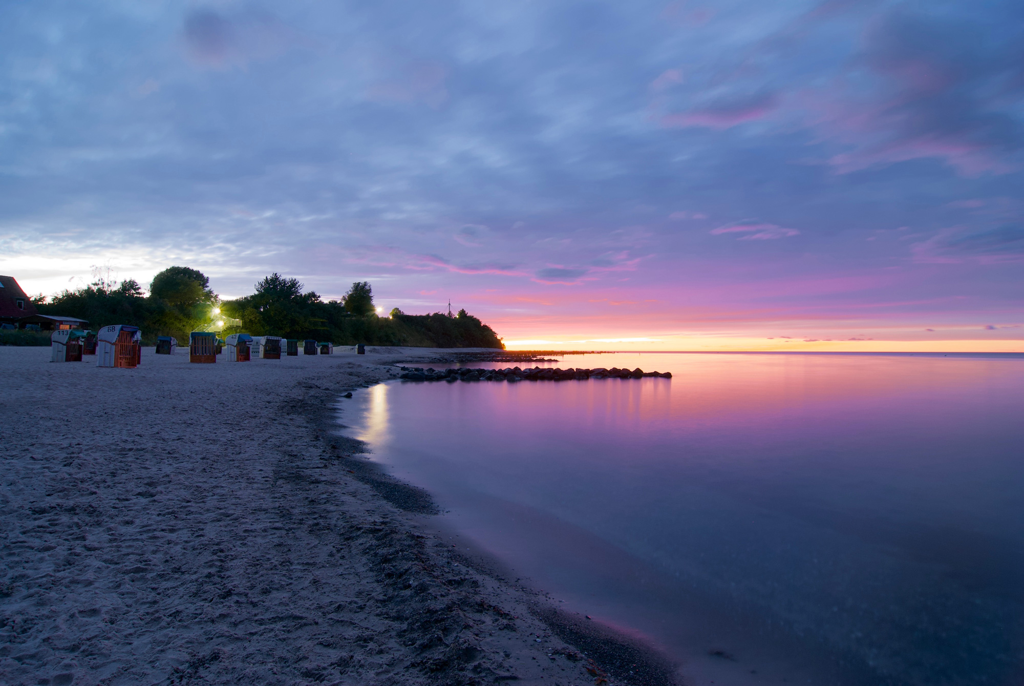 Sonnenuntergang in Hohwacht